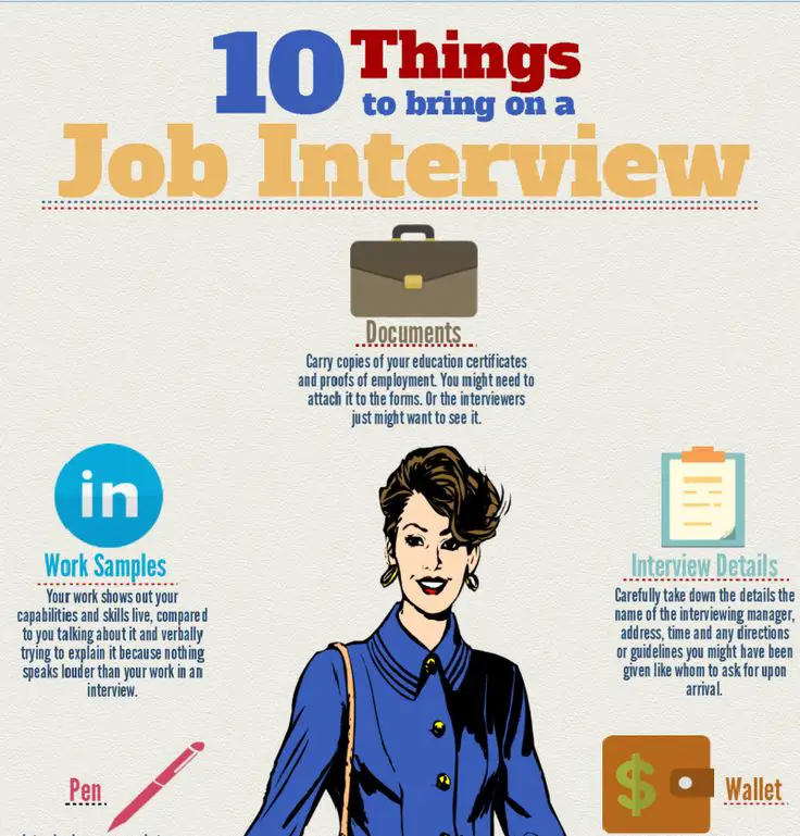 What To Take To A Job Interview