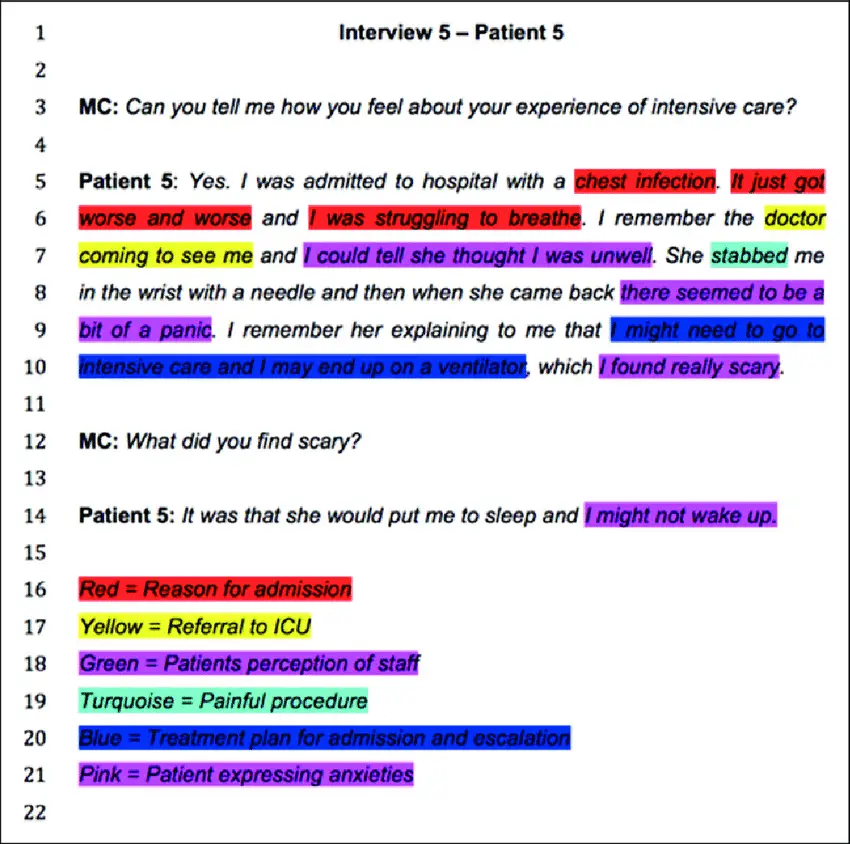 qualitative research interview coding