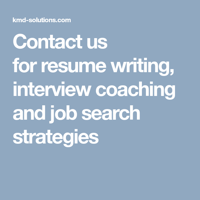 resume writing and interview coaching