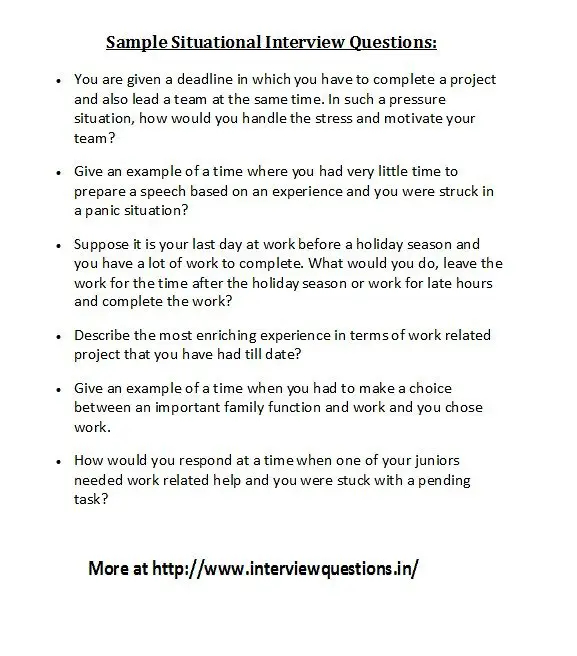 What Are Situational Interview Questions - InterviewProTips.com